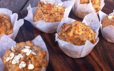 Healthy Apple & Sweet Potato Breakfast Muffins