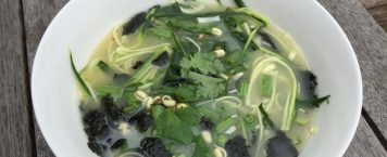 Delicious & Easy Vegan Miso Soup with Zucchini Noodles